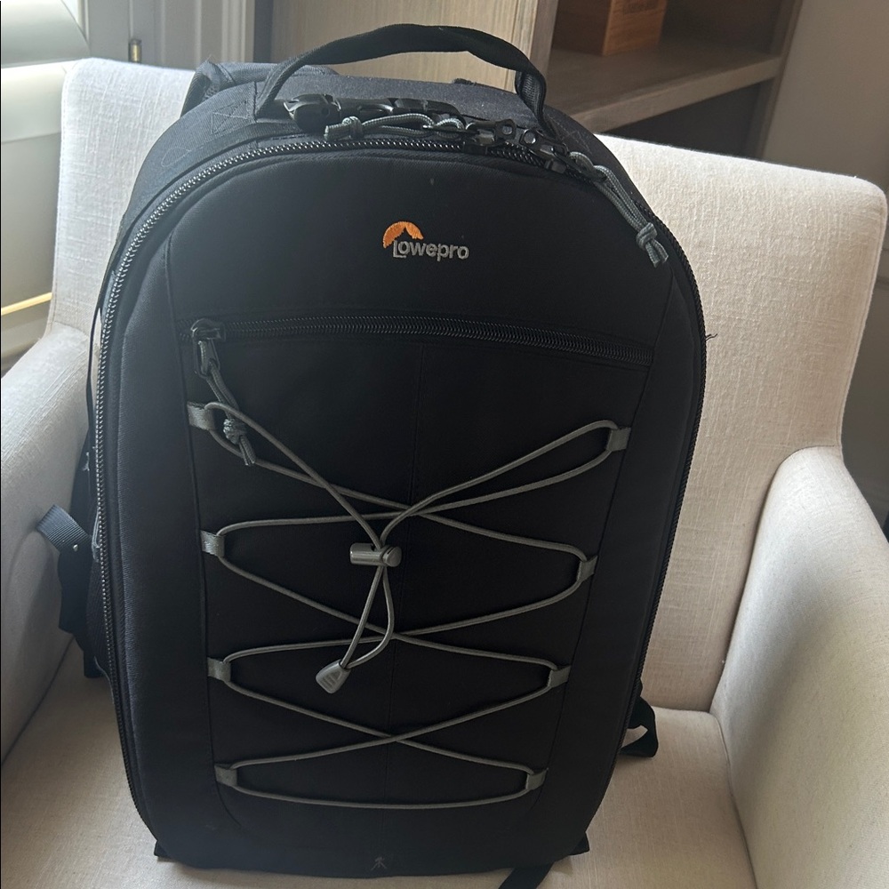 Camera Bag Black Backpack for Men